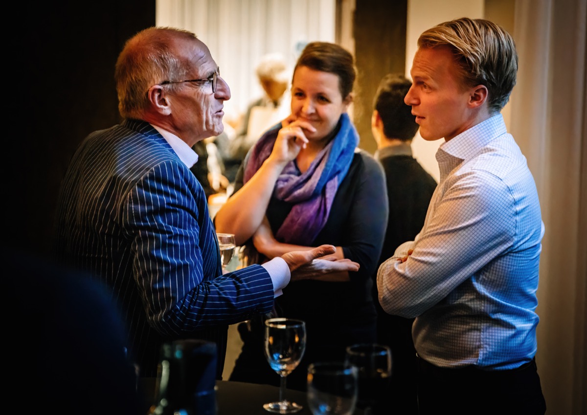 Conversation during an event at Royal Theatre Carré