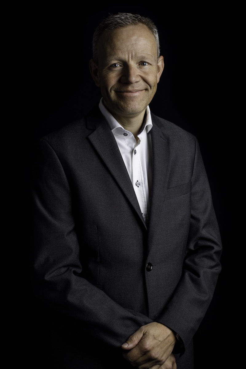 Portrait shoot for a company in a studio setting