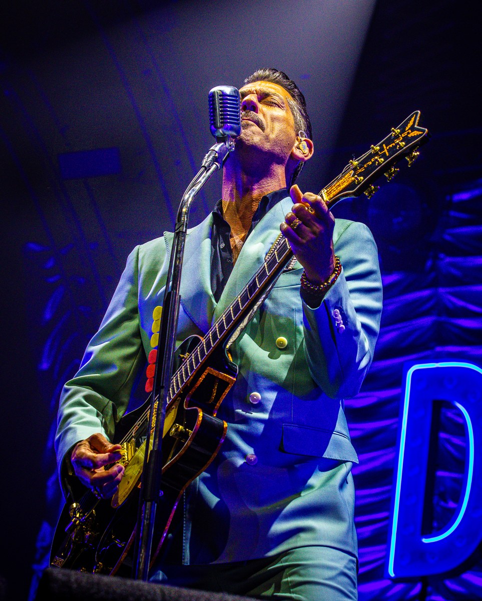 Portrait of musician on stage